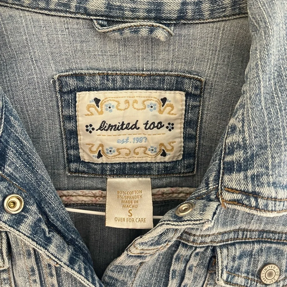 Limited Too Girls Small Jean Jacket